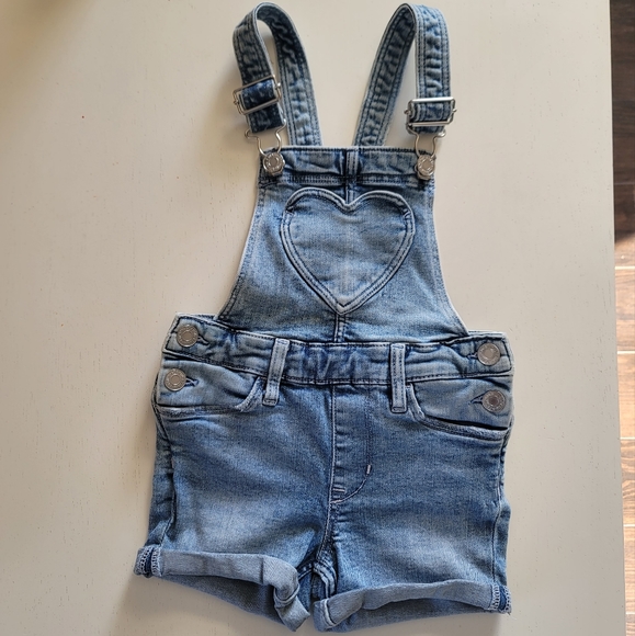 H&M Heart Pocket Short Overalls - Picture 1 of 5